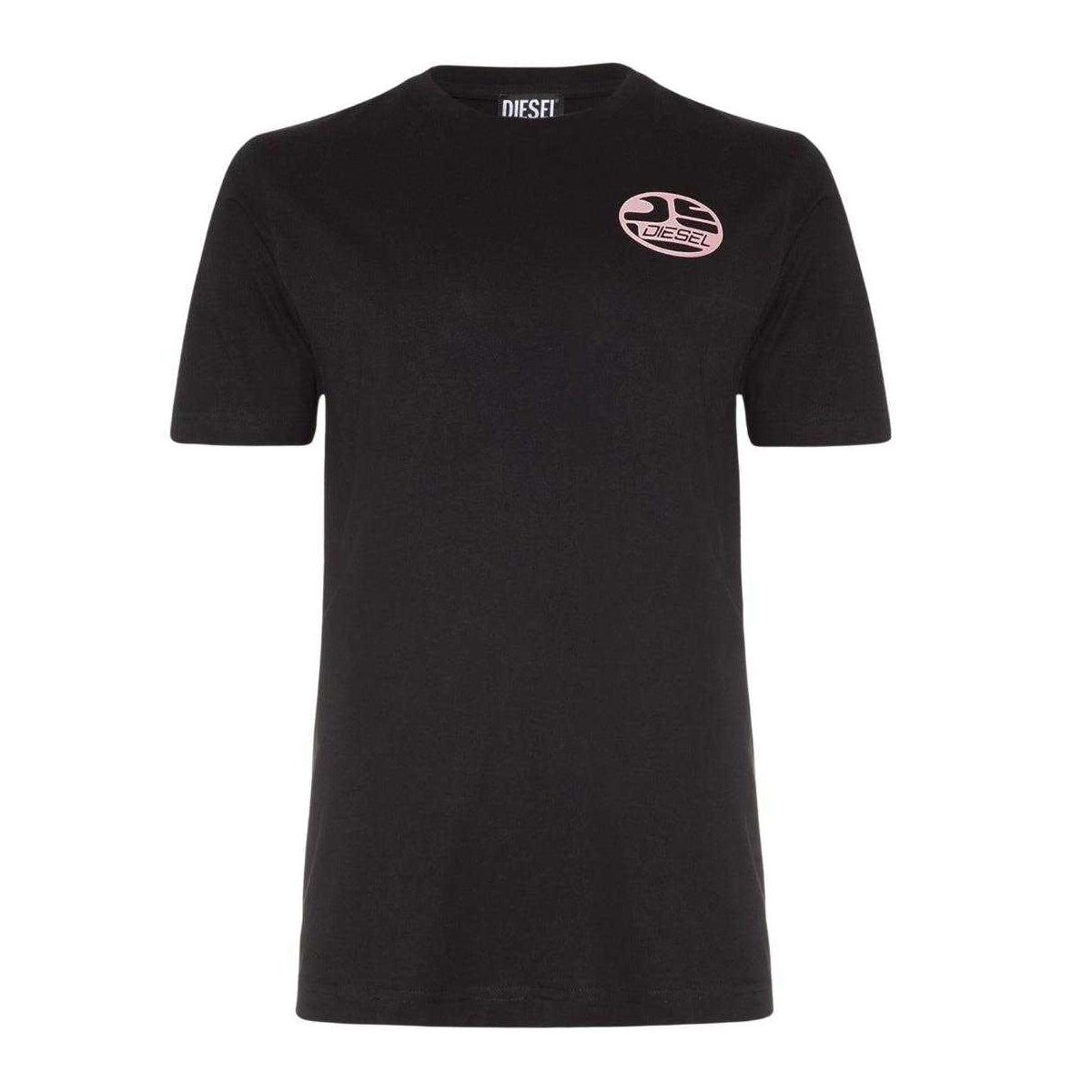Black - Front - Diesel Unisex Adult Logo T-Shirt