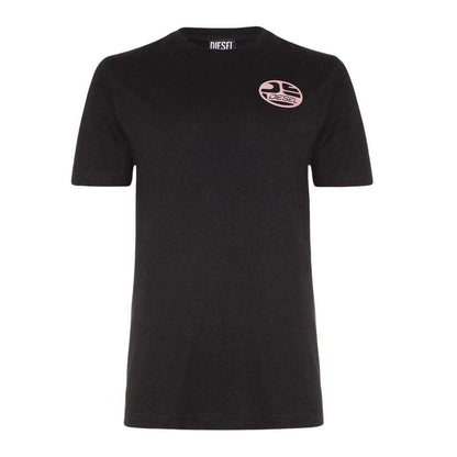Black - Front - Diesel Unisex Adult Logo T-Shirt