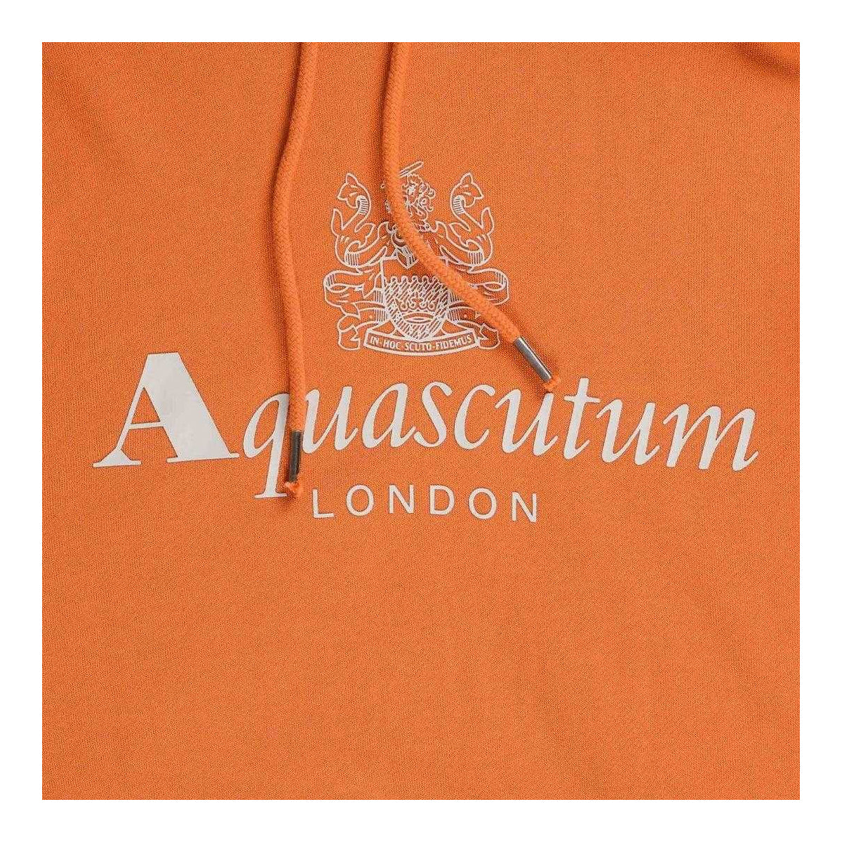 Light Grey - Lifestyle - Aquascutum Mens Active Big Logo Hoodie