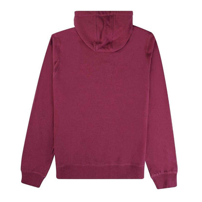 Burgundy - Back - Aquascutum Mens Active Big Logo Hoodie