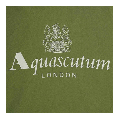 Green - Side - Aquascutum Mens Active Big Logo Hoodie