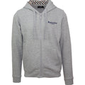 Grey - Front - Aquascutum Mens Classic Logo Full Zip Hoodie