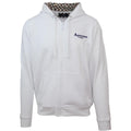 White - Front - Aquascutum Mens Classic Logo Full Zip Hoodie