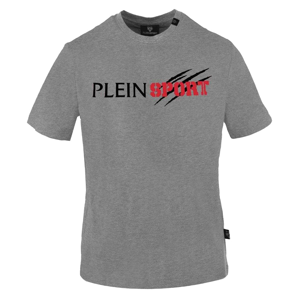 Dark Grey - Front - Plein Sport Unisex Adult Scratchy Logo T-Shirt