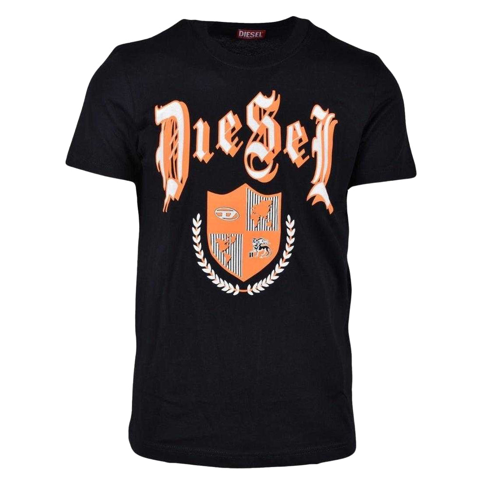 Black - Front - Diesel Unisex Adult Medieval  T-Shirt