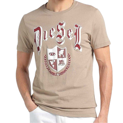 Beige - Side - Diesel Unisex Adult Medieval  T-Shirt
