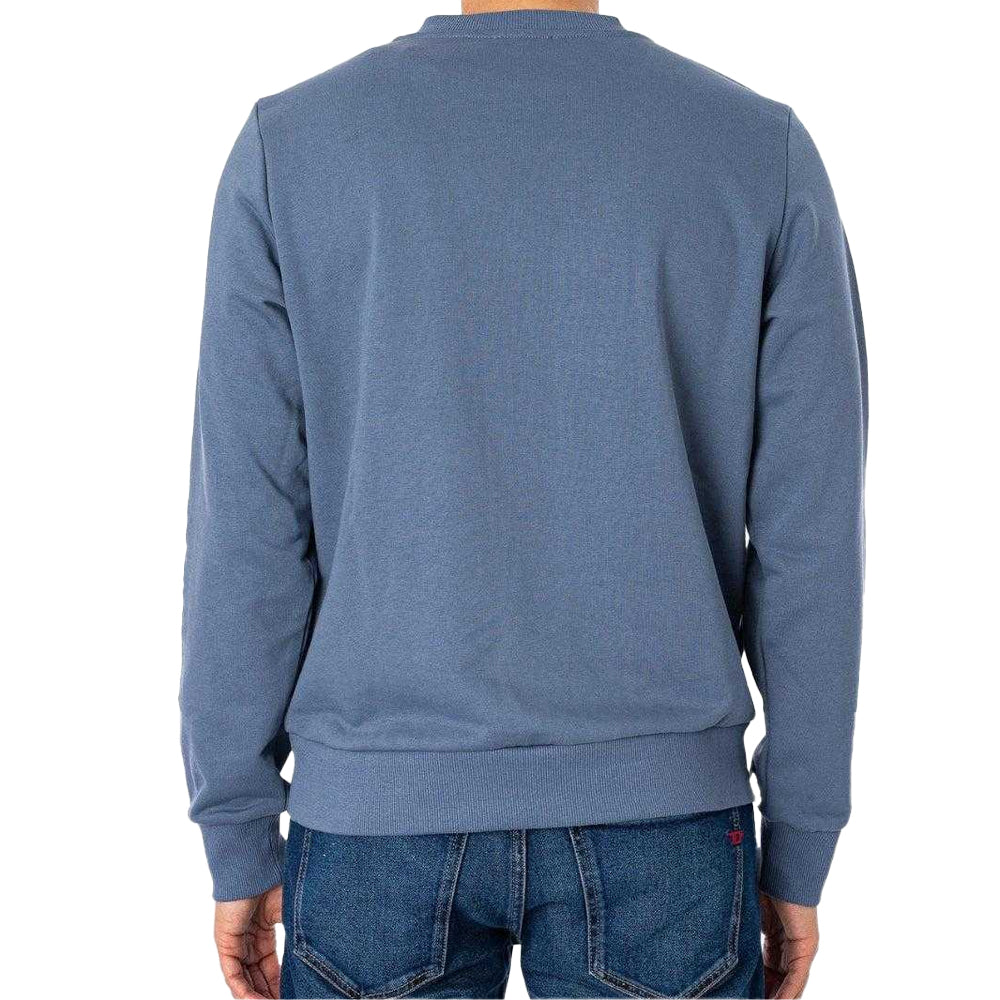 Blue - Back - Diesel Unisex Adult Distressed Dot Logo Sweatshirt