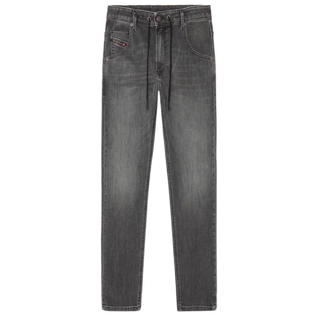 Grey - Front - Diesel Mens Krooley Y T Tailored Jeans