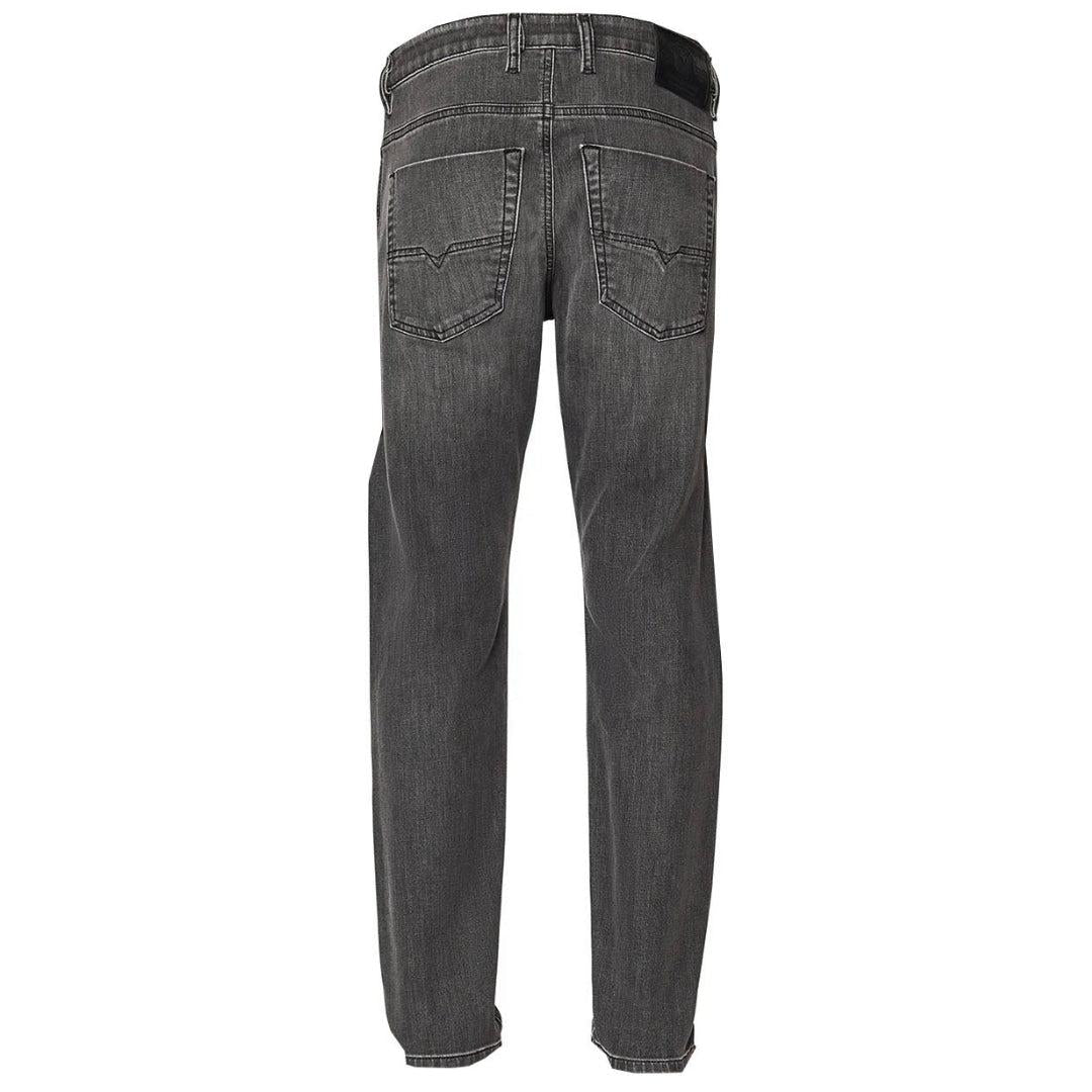Grey - Back - Diesel Mens Krooley Y T Tailored Jeans
