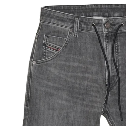 Grey - Side - Diesel Mens Krooley Y T Tailored Jeans