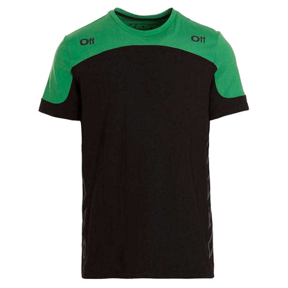 Green-Black - Front - Off White Unisex Adult Diagram Logo T-Shirt