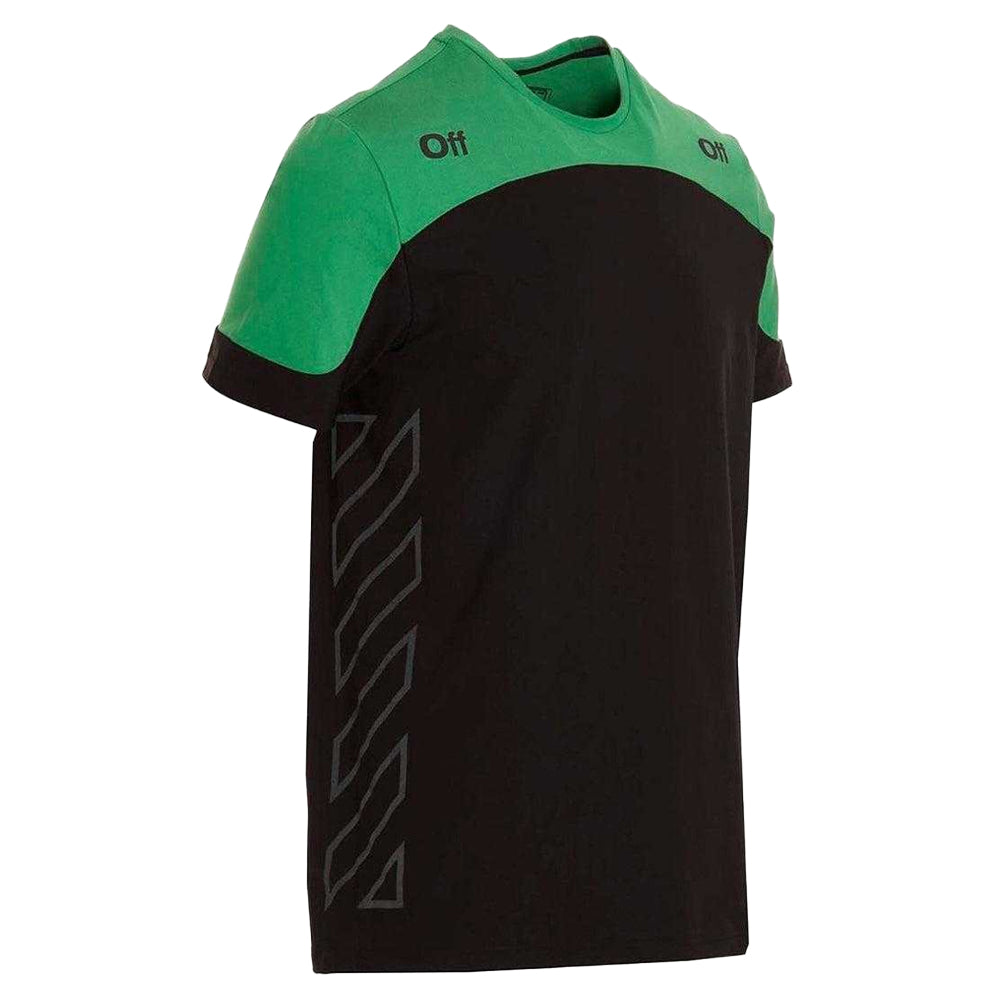 Green-Black - Side - Off White Unisex Adult Diagram Logo T-Shirt