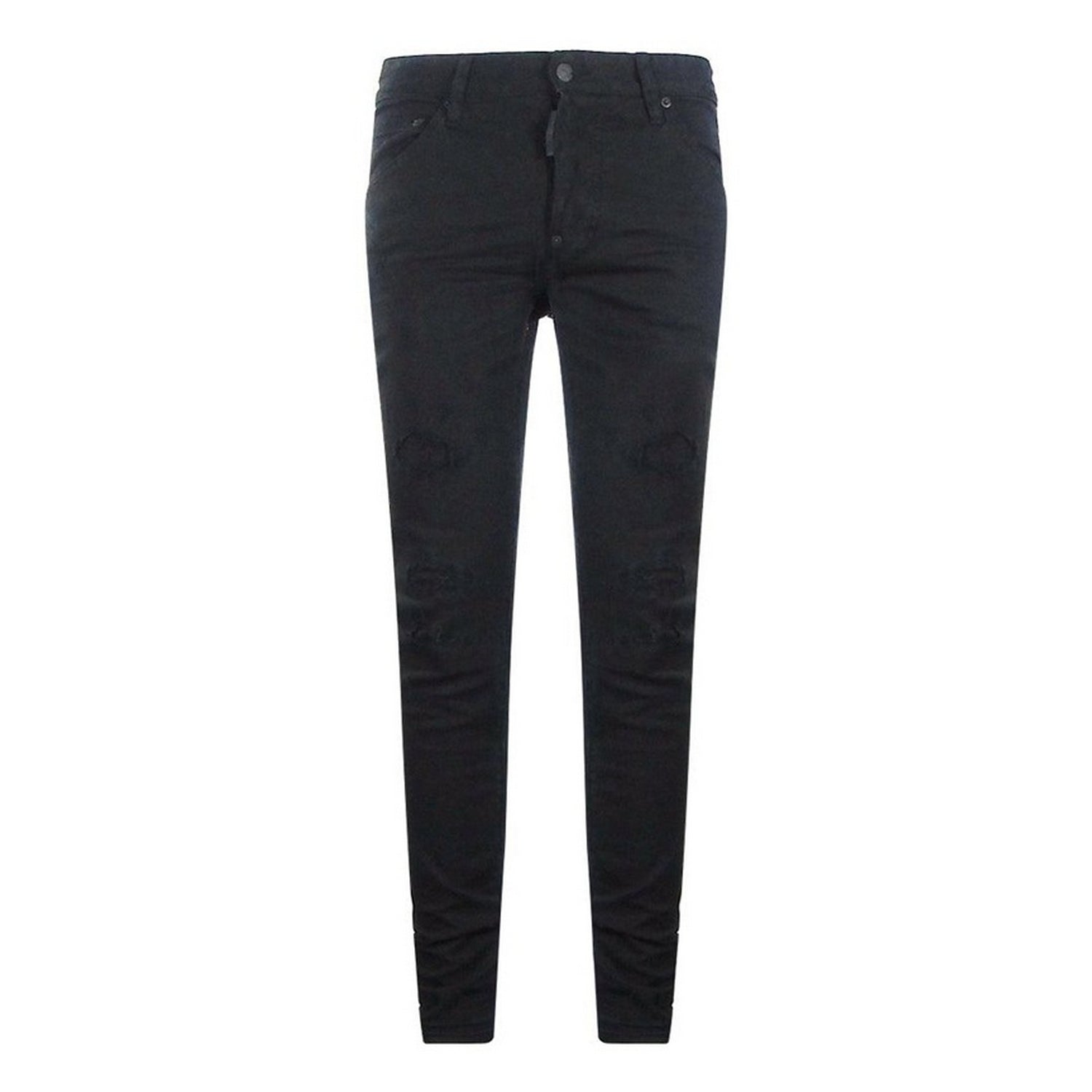 Black - Front - DSquared2 Mens Cool Guy Reinforced Ripped Jeans