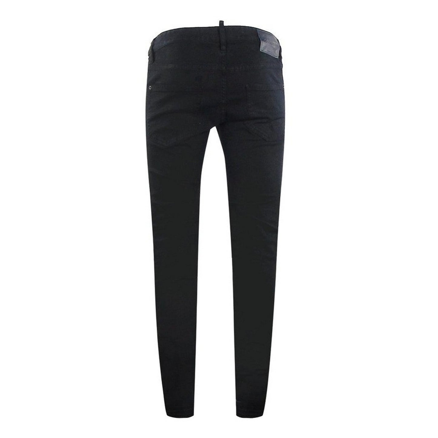 Black - Back - DSquared2 Mens Cool Guy Reinforced Ripped Jeans