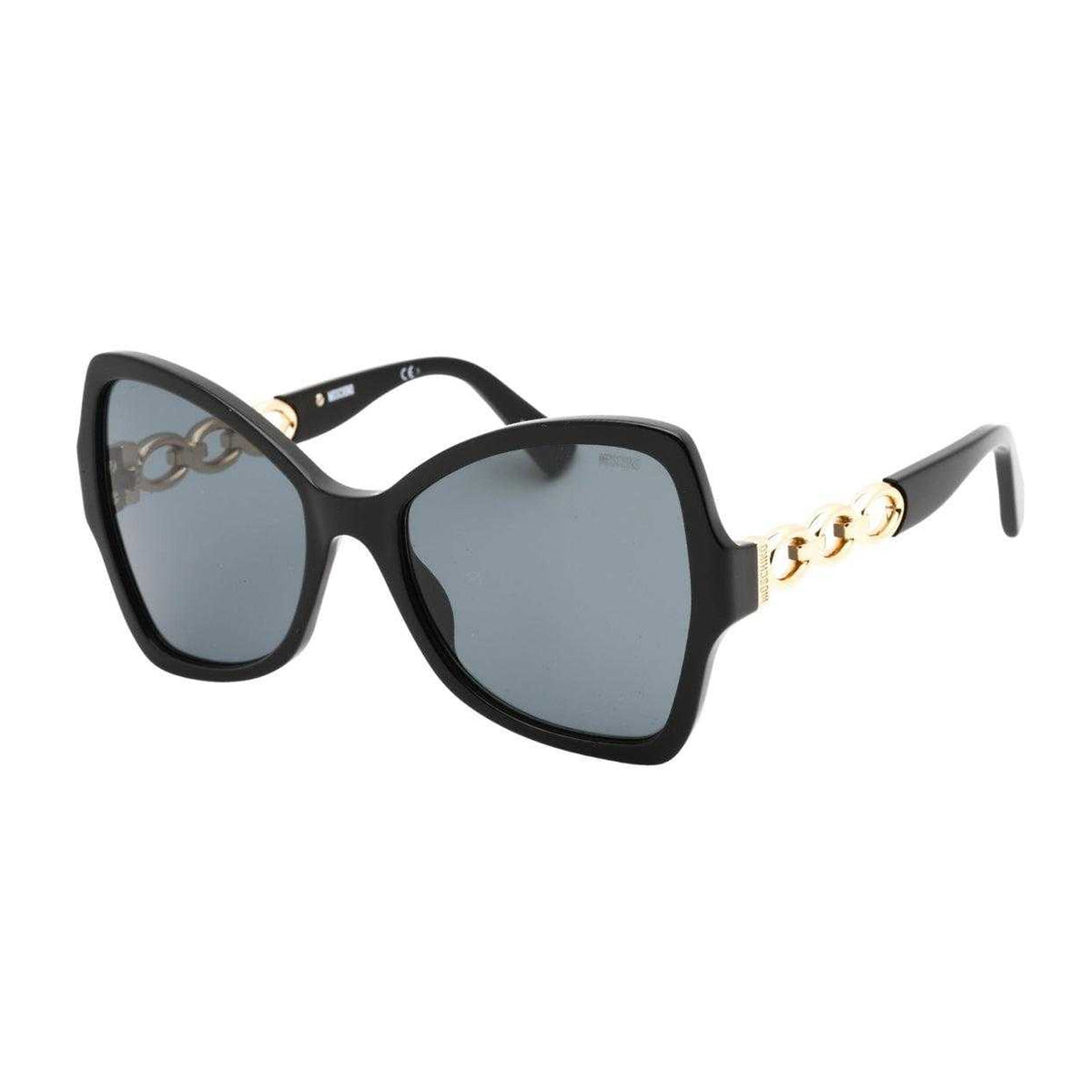 Black - Front - Moschino Womens-Ladies Butterfly Sunglasses