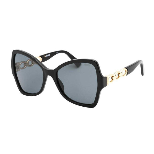 Black - Front - Moschino Womens-Ladies Butterfly Sunglasses