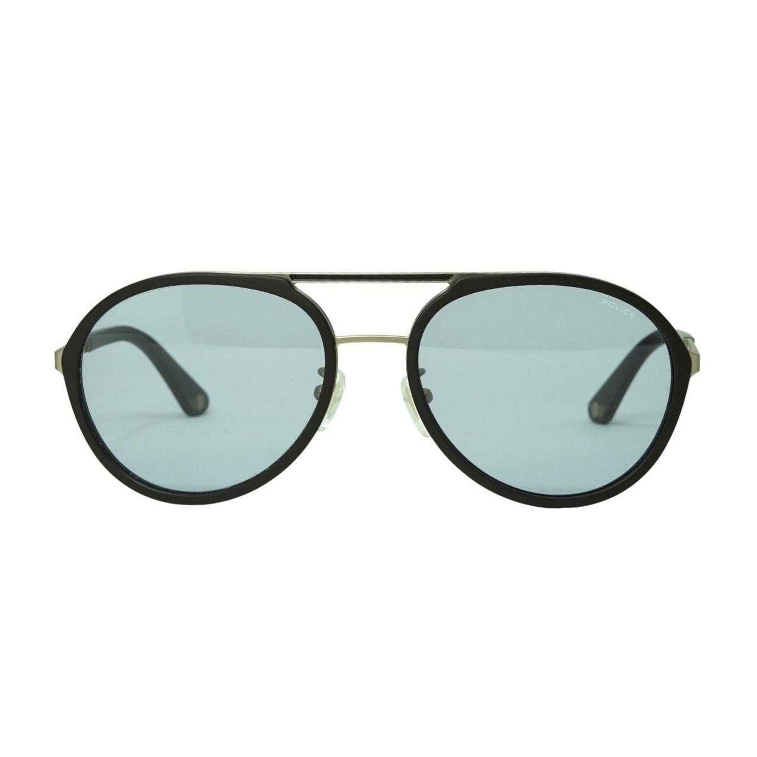 Black - Side - The Police Mens Logo Sunglasses