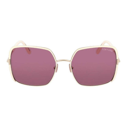 Gold - Back - Tom Ford Womens-Ladies Raphaela Butterfly Sunglasses