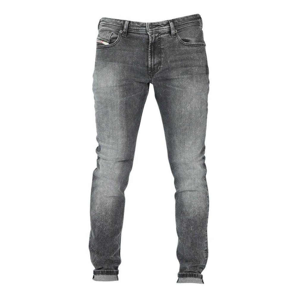 Grey - Front - Diesel Mens 1979 Sleeker Faded Jeans