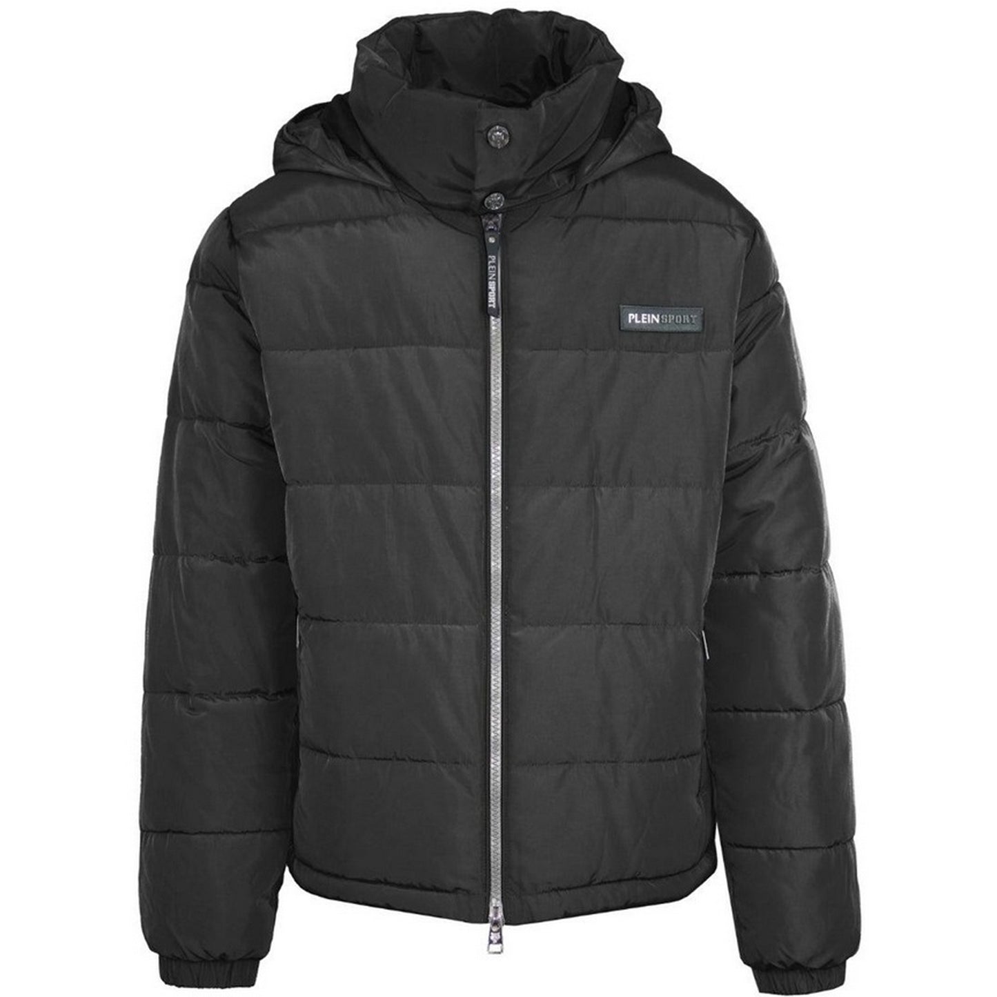 Black - Front - Plein Sport Unisex Adult Logo Padded Jacket