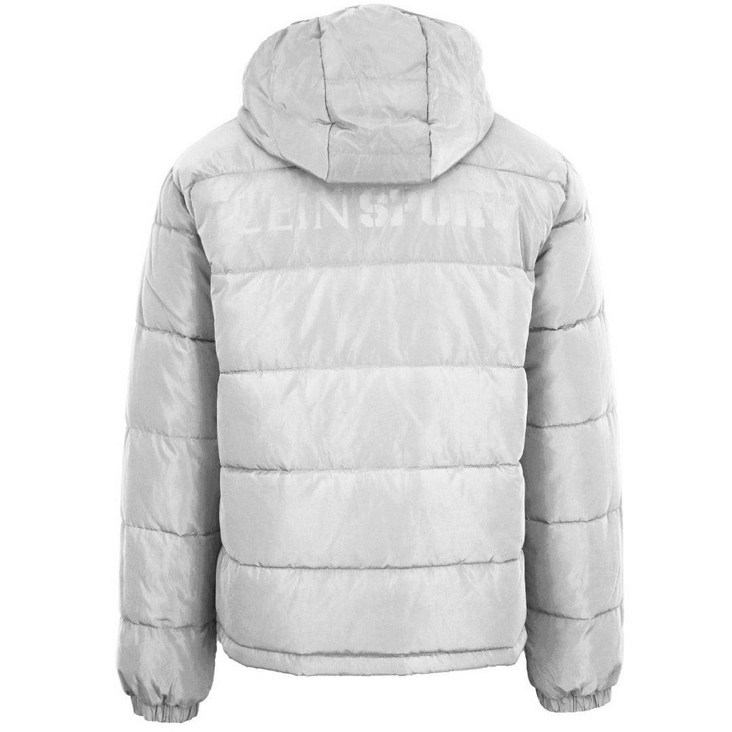 White - Back - Plein Sport Unisex Adult Logo Padded Jacket