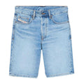 Blue - Front - Diesel Mens Denim Slim Shorts