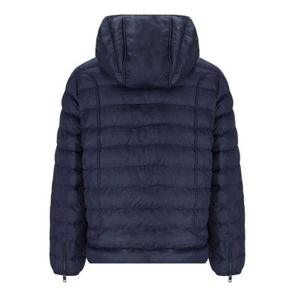 Navy Blue - Back - Diesel Mens Plain Hooded Jacket