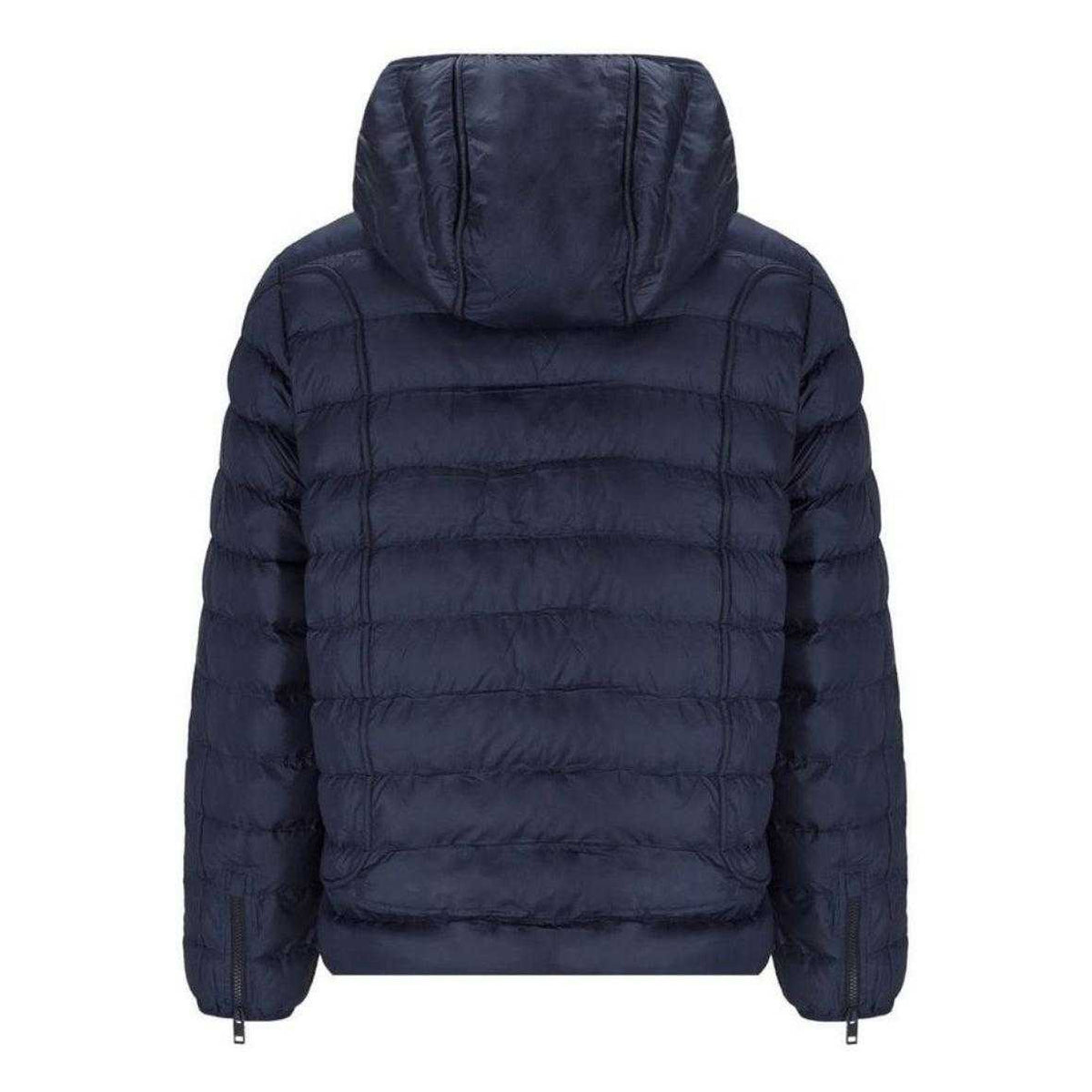 Navy Blue - Back - Diesel Mens Plain Hooded Jacket
