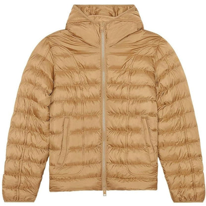 Brown - Front - Diesel Mens Plain Hooded Jacket