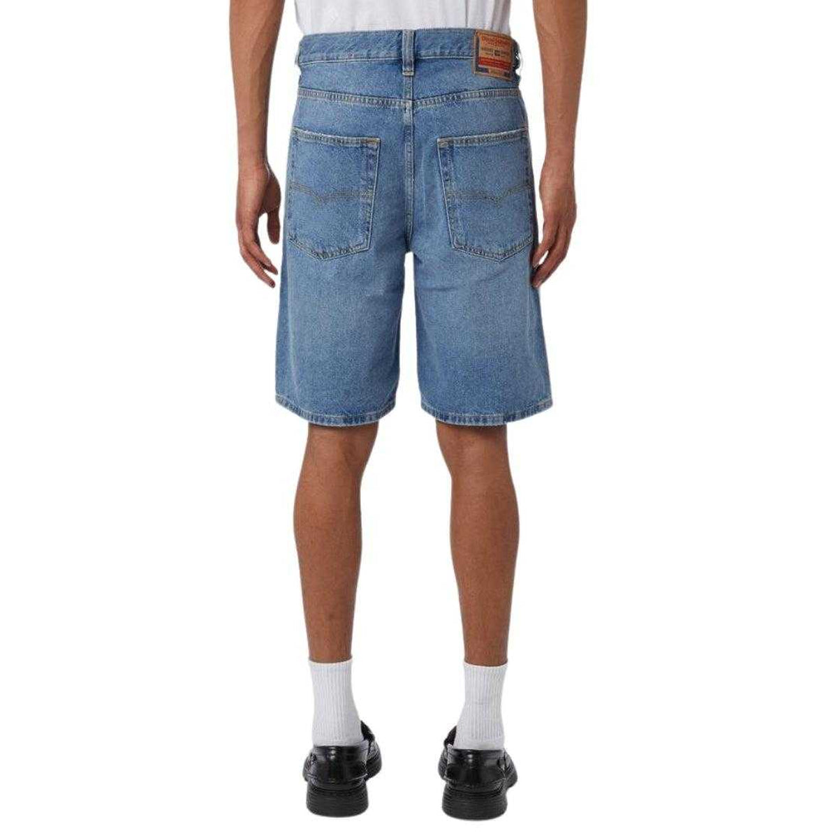 Blue - Back - Diesel Mens Regular Shorts