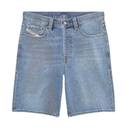 Blue - Front - Diesel Mens Regular Shorts