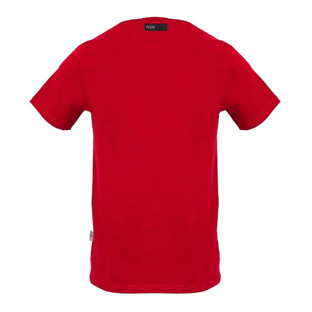 Red - Back - Plein Sport Unisex Adult Panel Logo T-Shirt