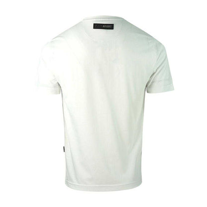 White - Back - Plein Sport Mens Block Logo T-Shirt