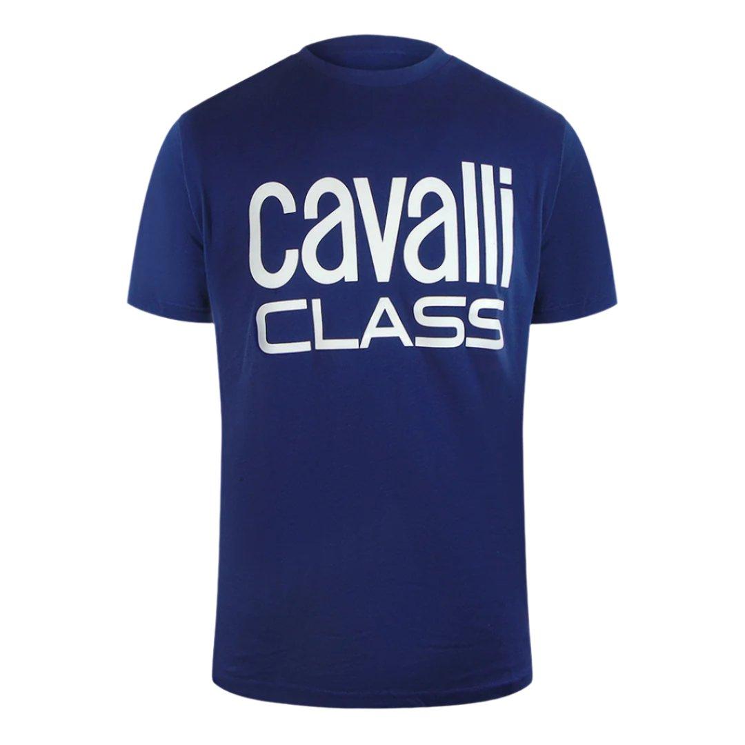 Blue - Front - Cavalli Class Unisex Adult Bold T-Shirt