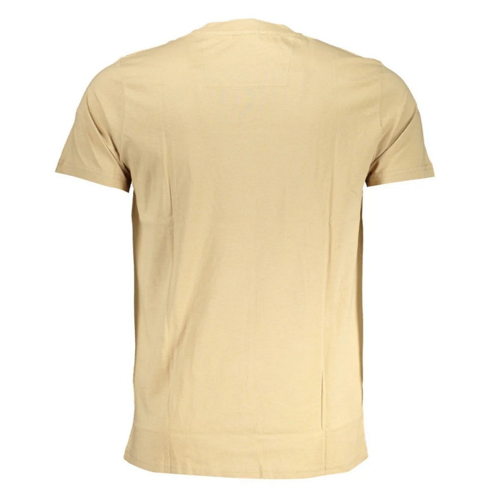 Beige - Back - Cavalli Class Unisex Adult Paint Splatter Logo T-Shirt