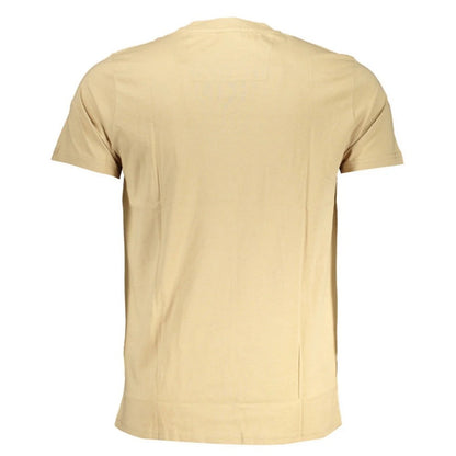 Beige - Back - Cavalli Class Unisex Adult Paint Splatter Logo T-Shirt