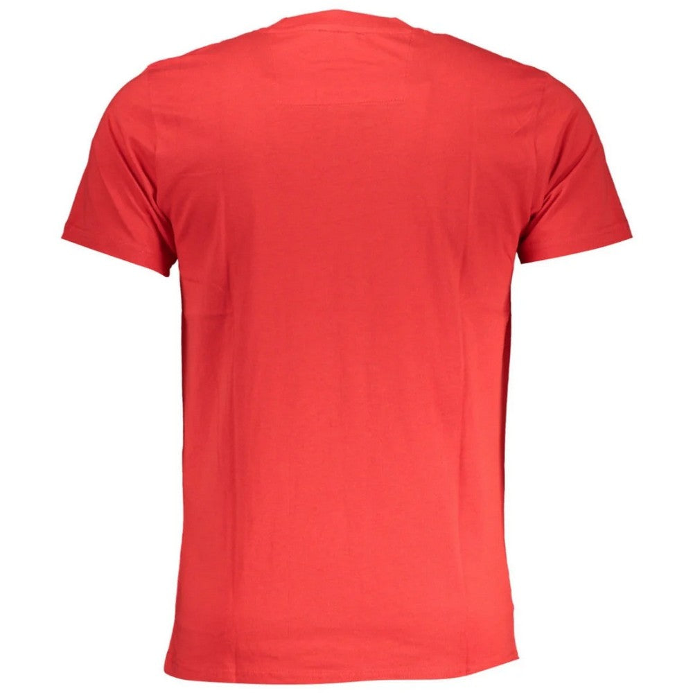 Red - Back - Cavalli Class Unisex Adult Paint Splatter Logo T-Shirt