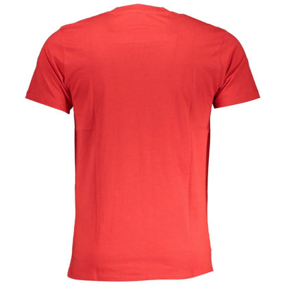 Red - Back - Cavalli Class Unisex Adult Paint Splatter Logo T-Shirt