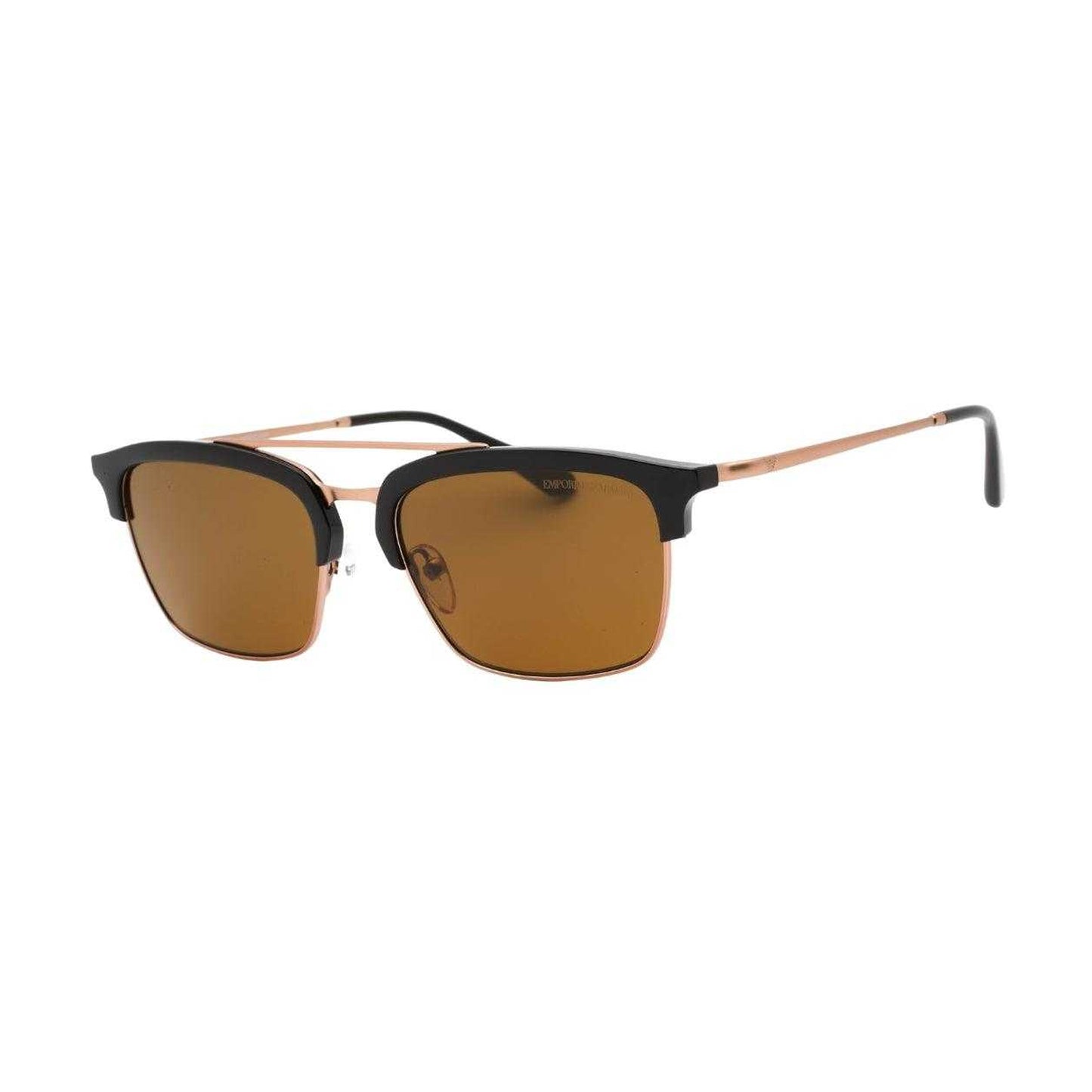 Brown - Front - Emporio Armani Mens Square Sunglasses