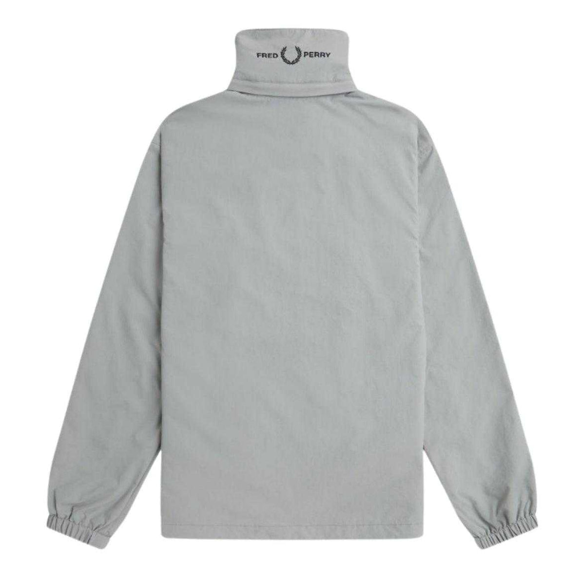 Grey - Back - Fred Perry Mens Patch Pocket Jacket