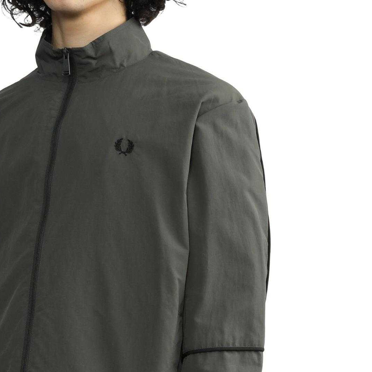 Field Green - Side - Fred Perry Unisex Adult Piped Jacket