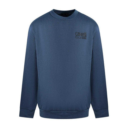 Blue - Front - Cavalli Class Mens Logo Jumper