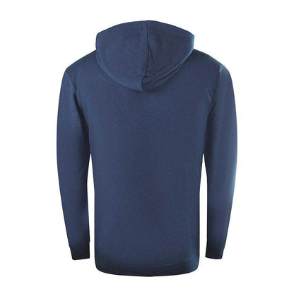 Navy Blue - Back - Cavalli Class Mens Asymmetric Box Full Zip Hoodie