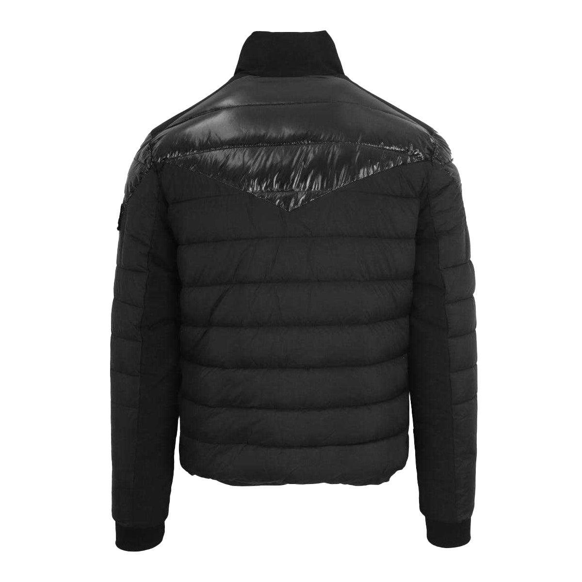 Black - Back - Plein Sport Mens Plain Padded Jacket