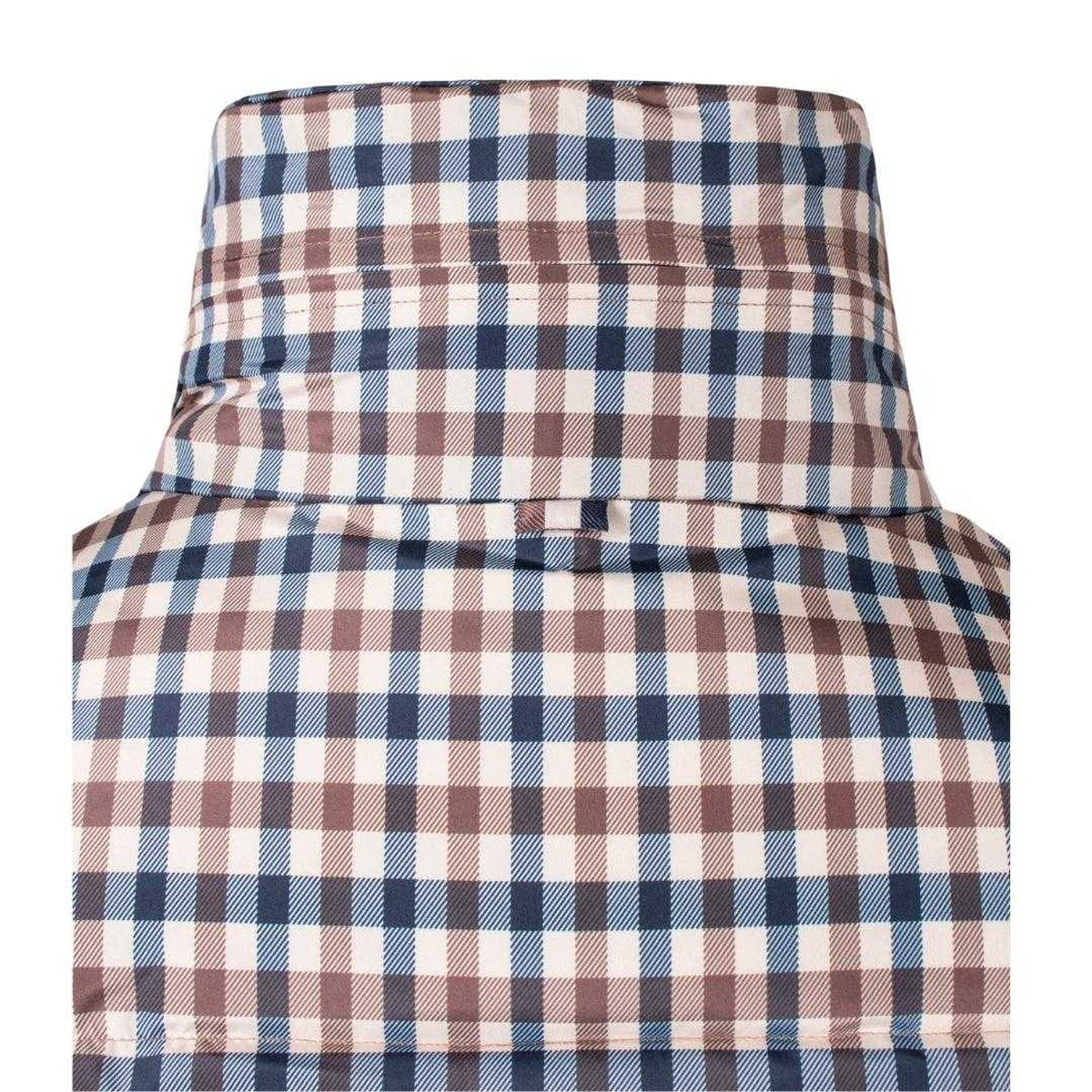 Beige - Pack Shot - Aquascutum Mens Checked Active Puffer Jacket