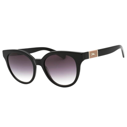 Black - Back - Longchamp Womens-Ladies Round Sunglasses