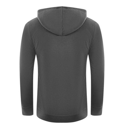 Black - Back - Cavalli Class Mens Leopard Logo Hoodie