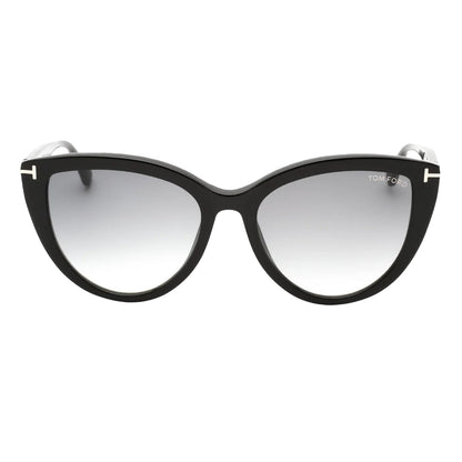 Black - Front - Tom Ford Womens-Ladies Isabella 2 Cat Eye Sunglasses
