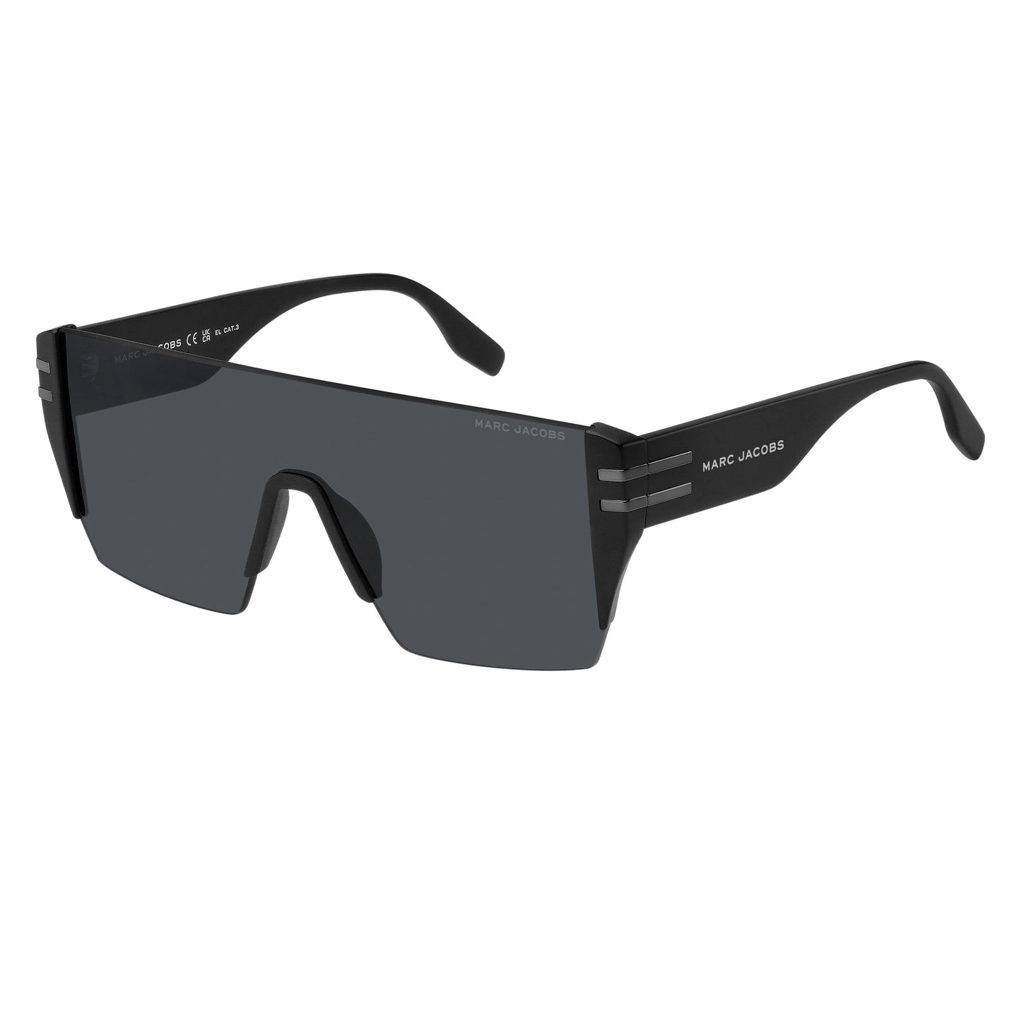 Black - Back - Marc Jacob Mens Shield Sunglasses