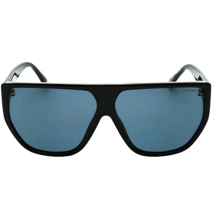 Shiny Black - Front - Guess Mens Smoke Sunglasses